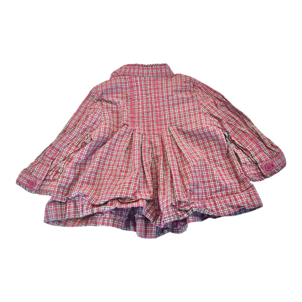 Baby Gap 2008 Pink‎ Flannel Baby Button Down Shirt
